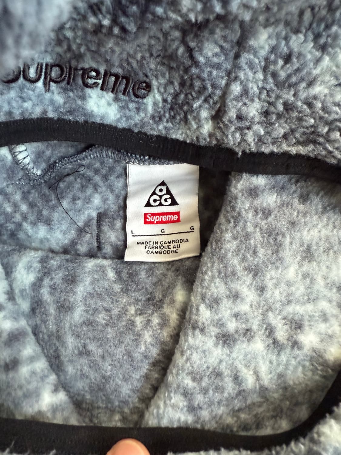 슈프림 나이키 풀오버 후리스 상품이미지3