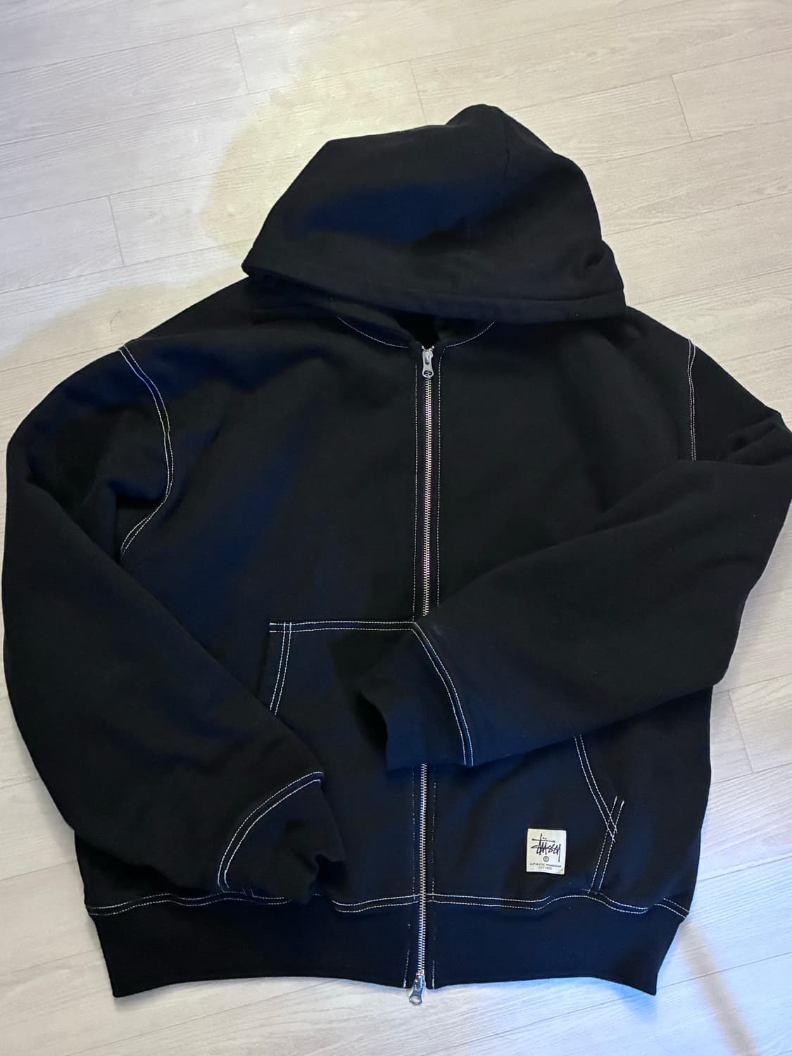 스투시 후드집업 블랙 상품이미지1