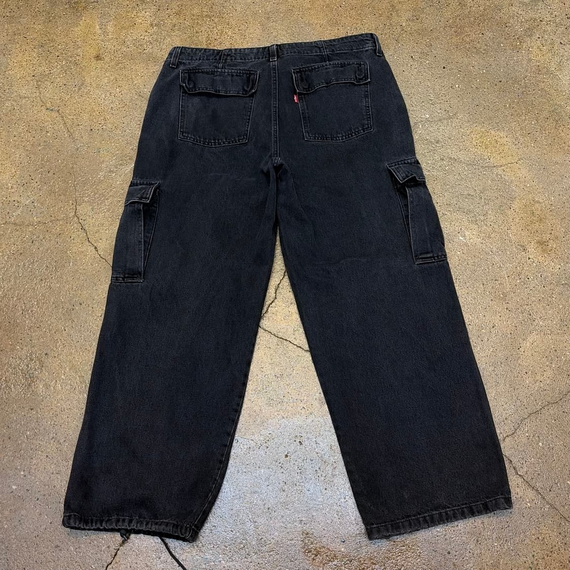 USA 빈티지 리바이스 94배기 블랙진 카고 청바지 상품이미지7