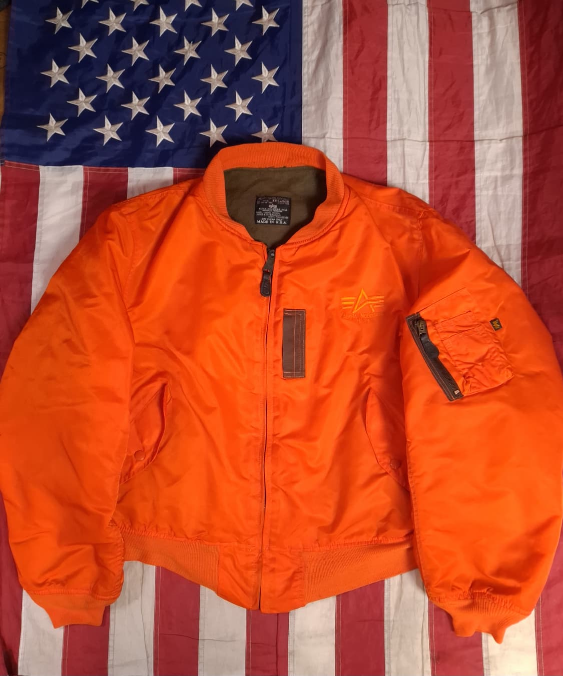 오리지날 90's 미국제조 알파사 MA-1 항공자켓 상품이미지3