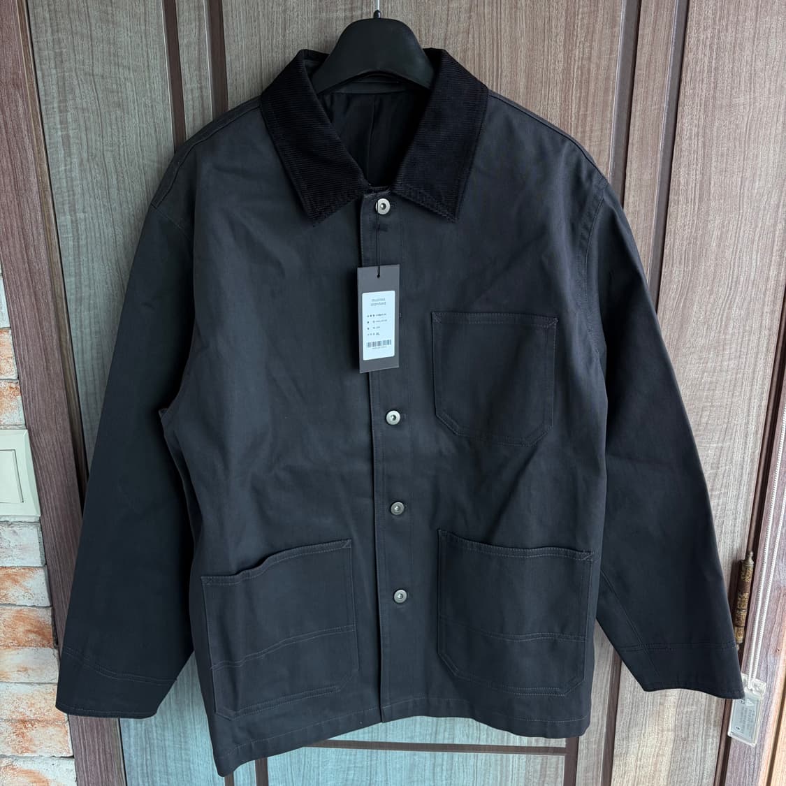 새상품(XL)무신사스탠다드 CP 트윌 초어 자켓 그레이 상품이미지1