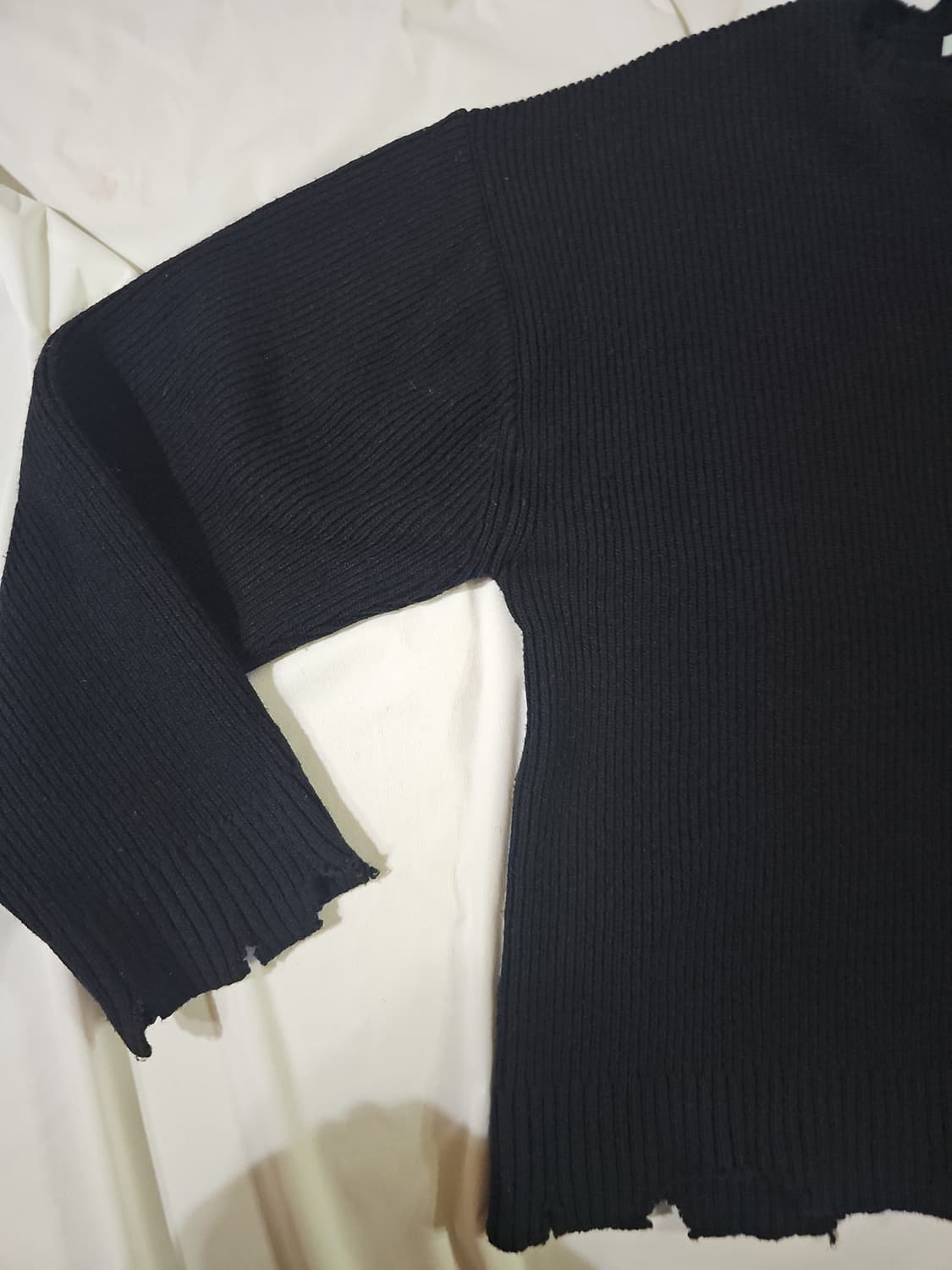 인스턴트펑크 디스트로이드 빈티지 데미지 컷팅 커팅 울 니트 상품이미지6