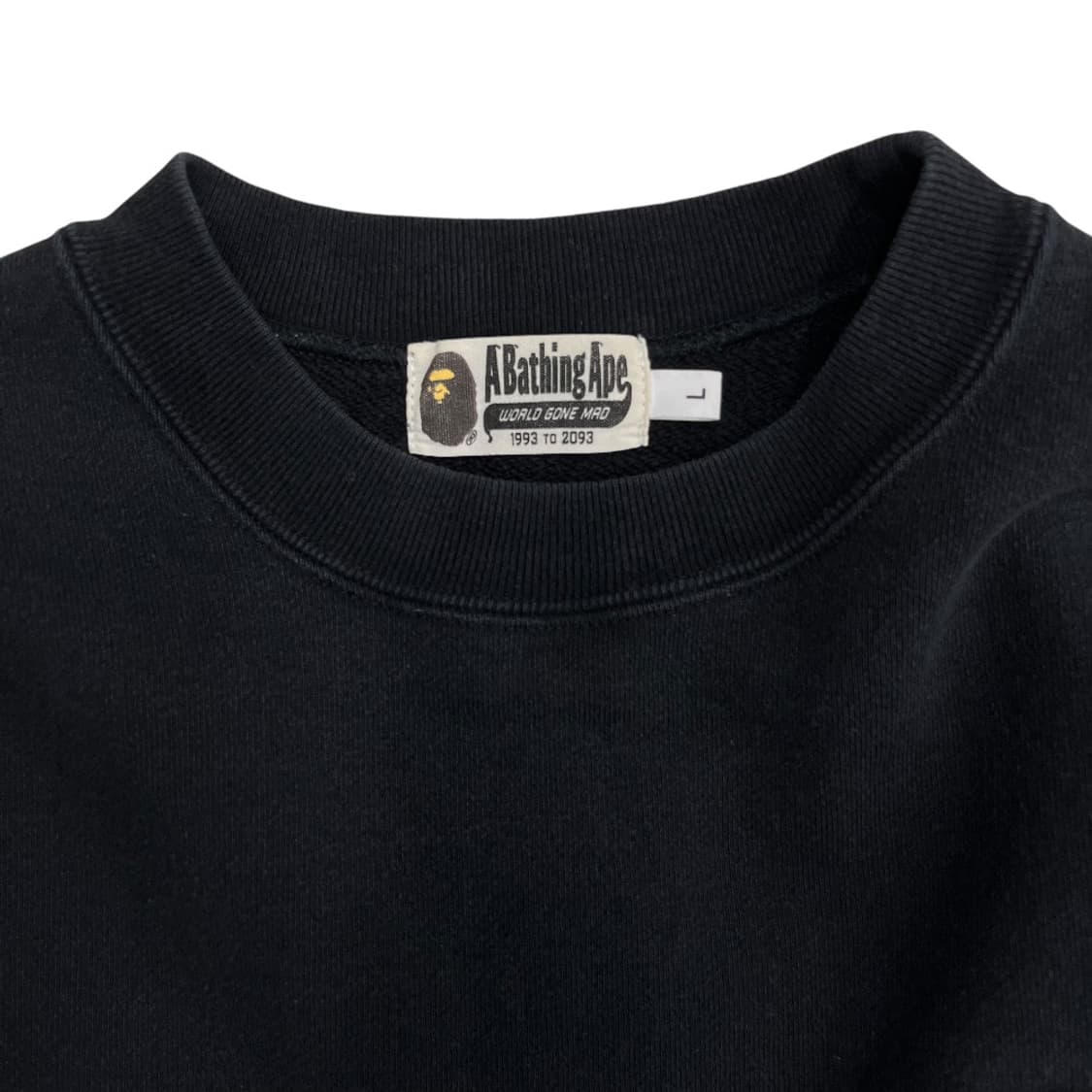 에이프 백패치 블랙 맨투맨 L 상품이미지7