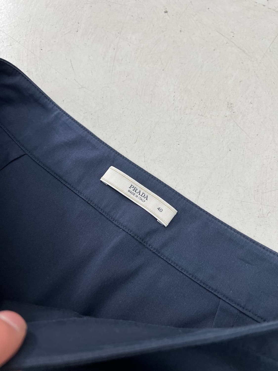 프라다 레이어링 플리츠 스커트 상품이미지2