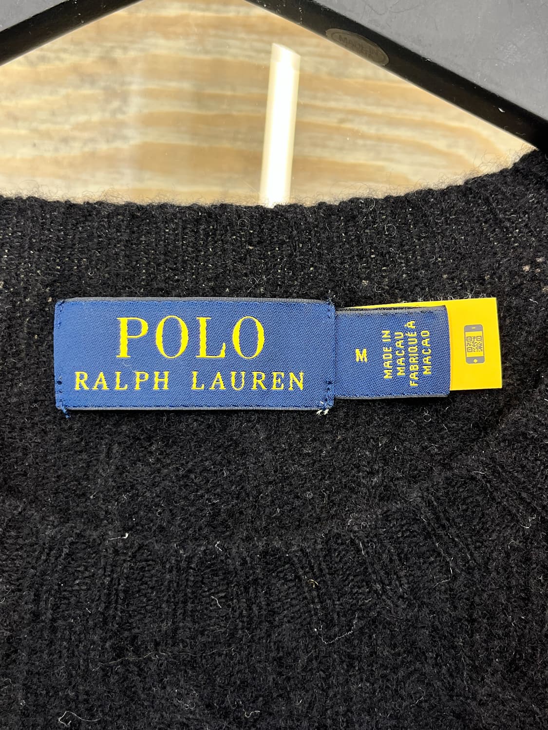폴로 랄프 로렌 QR 라벨 케이블 니트 상품이미지4
