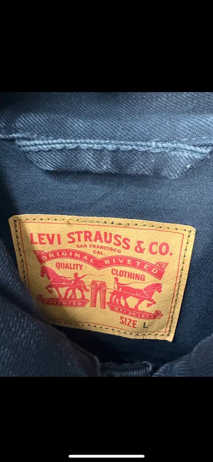 리바이스 블랙데님 트러커 자켓 H1629 상품이미지6