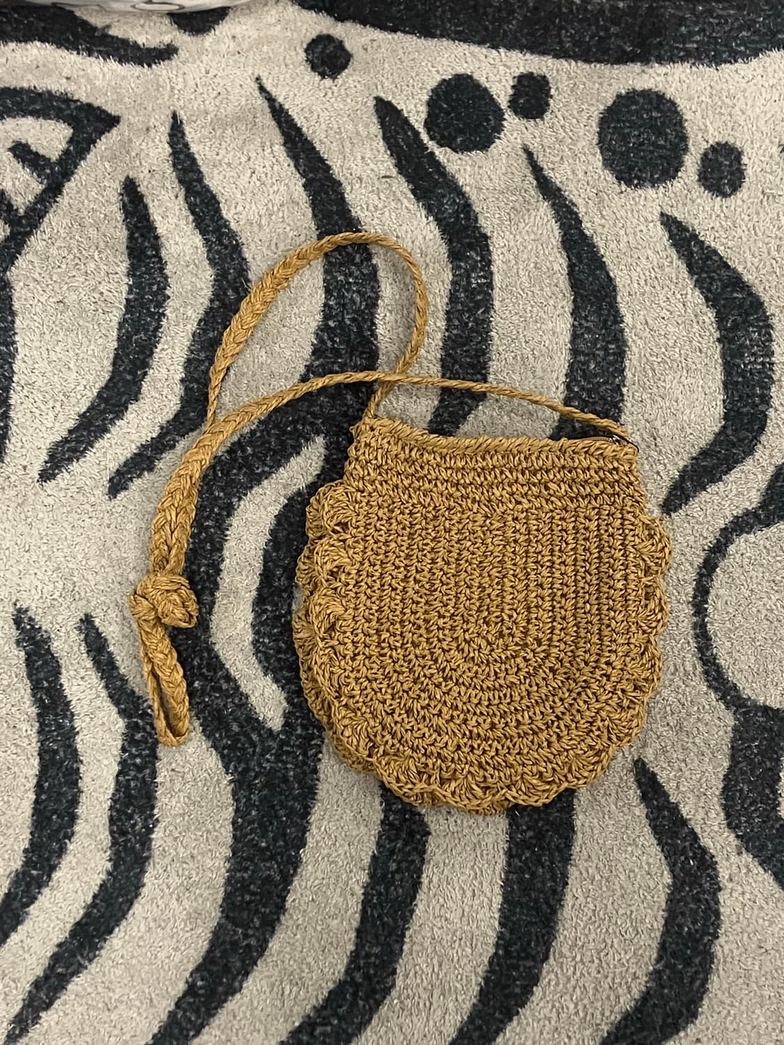 빈티지 뜨개 숄더백 브라운 #csz2129 상품이미지1