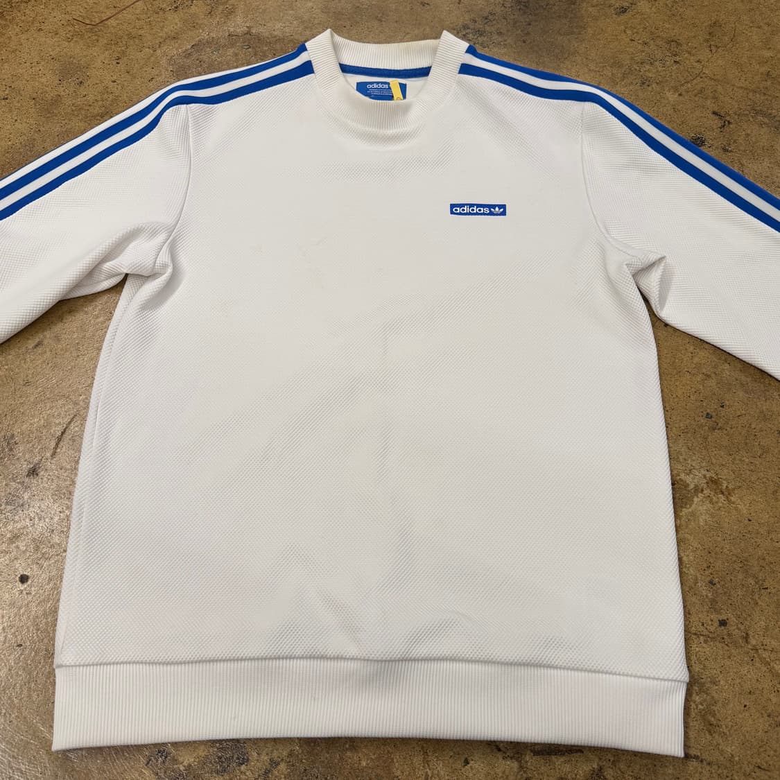 아디다스 흰파 포카리 화이트 블루 트랙탑 맨투맨 100 상품이미지3