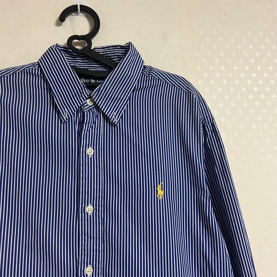 폴로 랄프로렌 스트라이프 셔츠 스카이 블루 M 상품이미지5