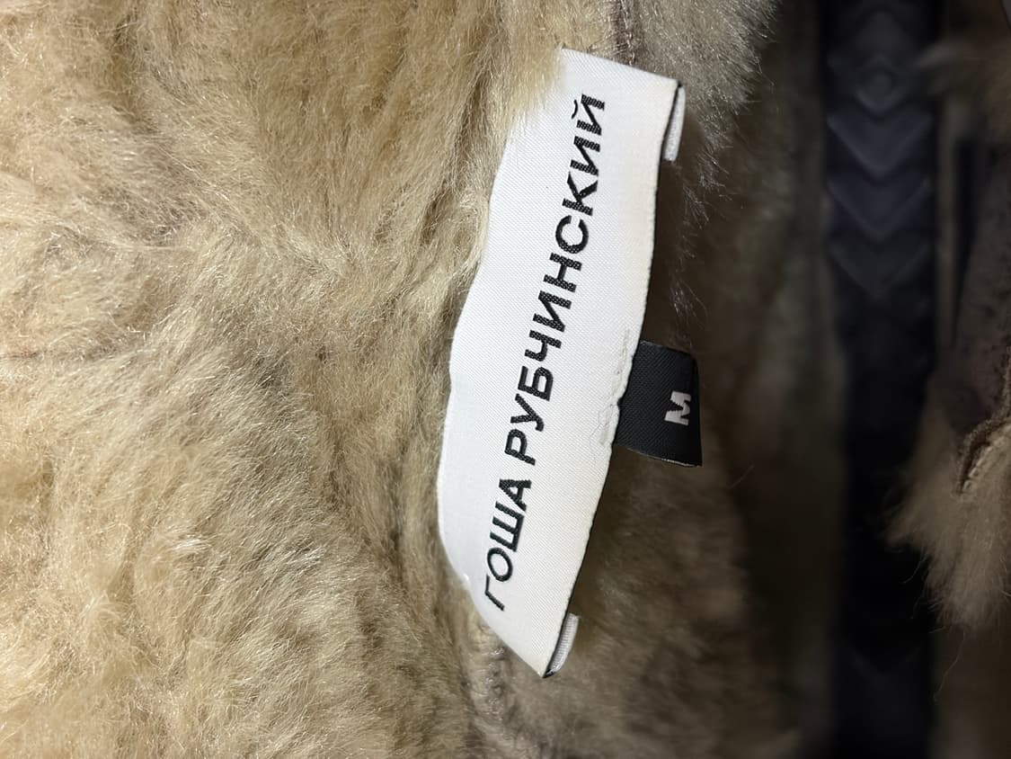 (유일매물) 고샤 루브친스키 후드 타우페 무스탕 자켓 상품이미지6