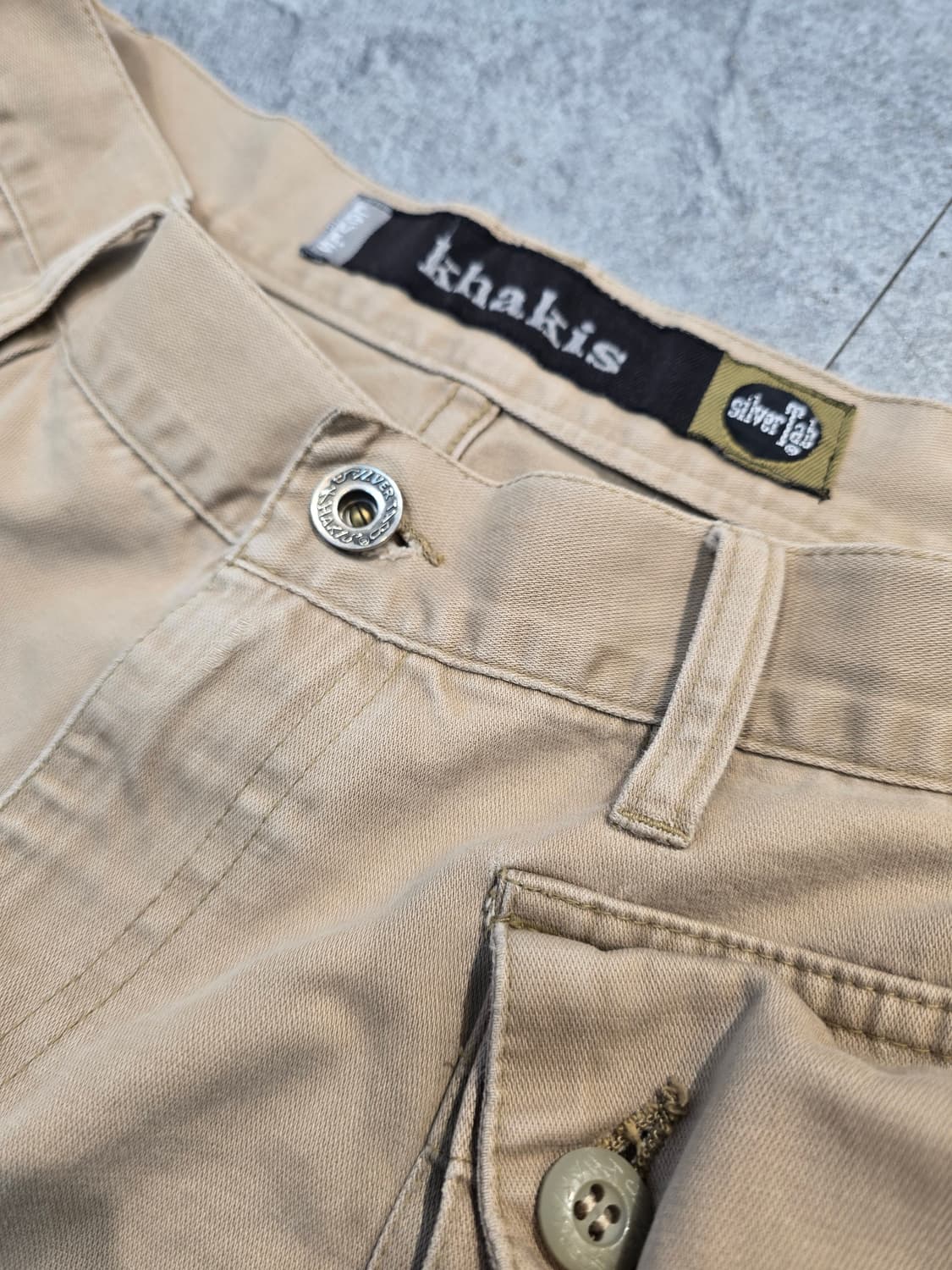 90's LEVI'S KHAKIS SILVER TAB  카고 버뮤다팬츠 상품이미지5