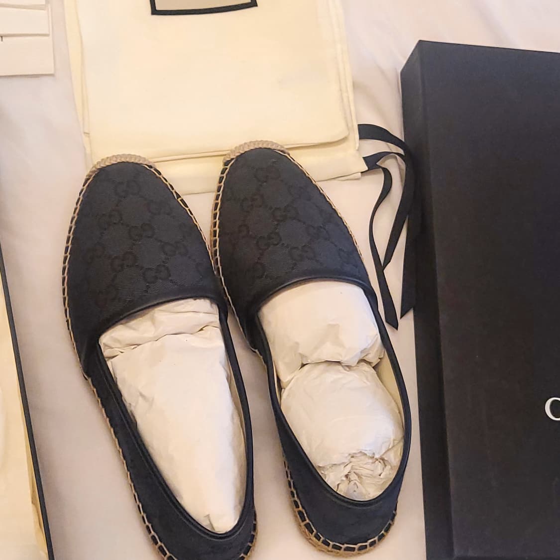 [새상품, 정가이하] 구찌 GG 캔버스 에스파듀 슬립온 상품이미지1