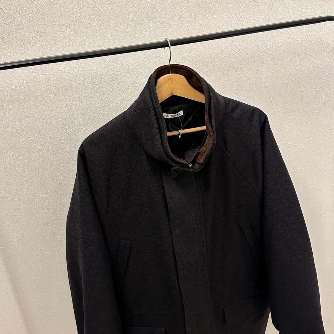 오라이 울 풀링 플란넬 블루종 새상품  상품이미지4