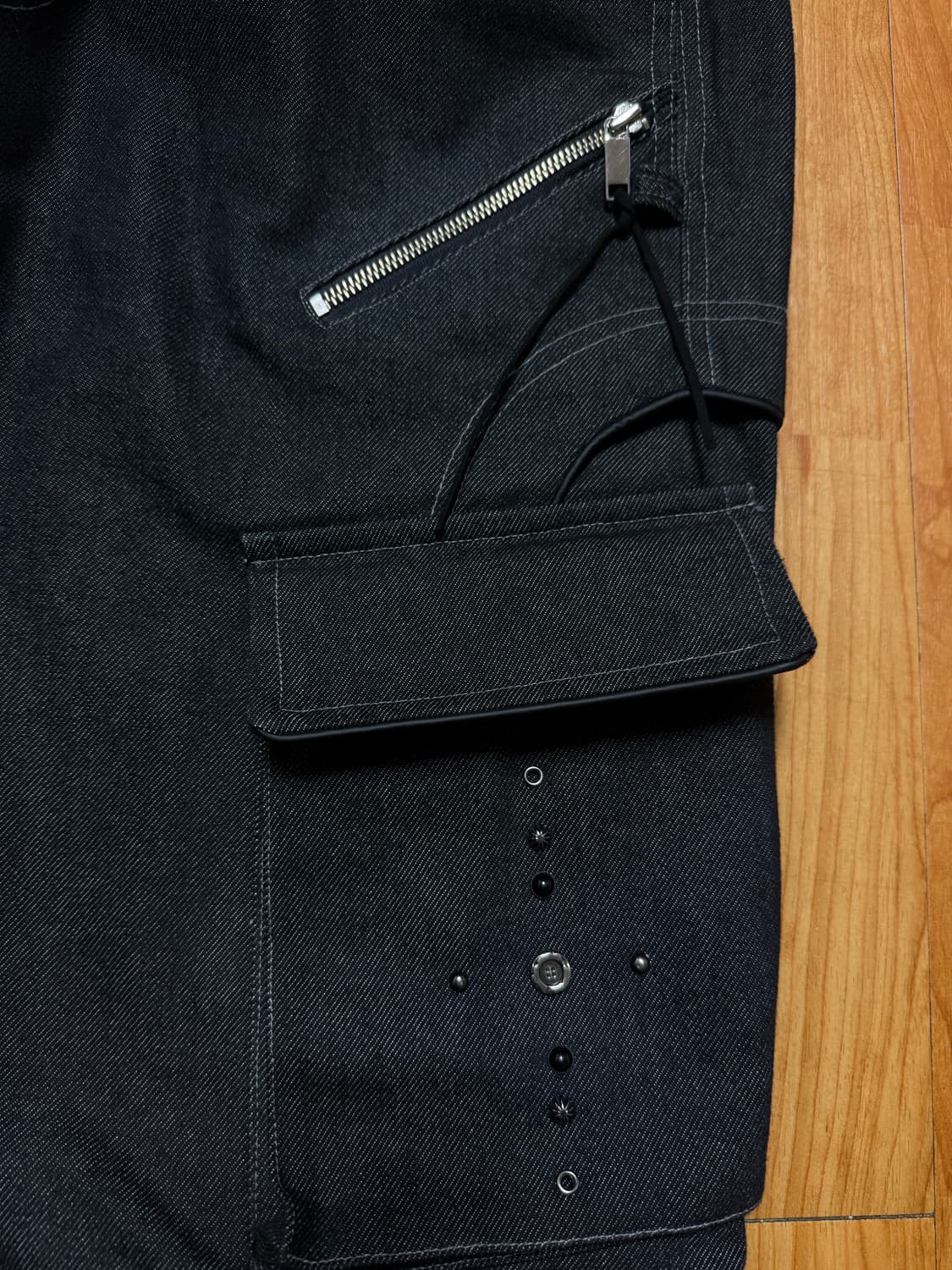 RSSC X Pog service 리벳 카고 컨버터블 데님 팬츠 상품이미지4