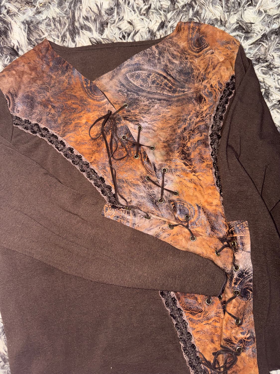 빈티지 웨스턴 긴팔티셔츠 상품이미지1