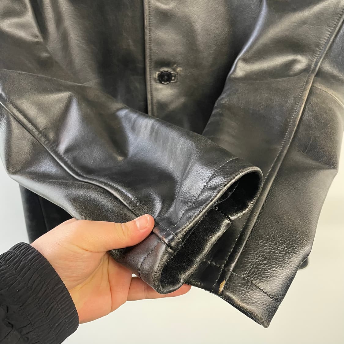 16s 네이버후드 가죽 가버너자켓 상품이미지4