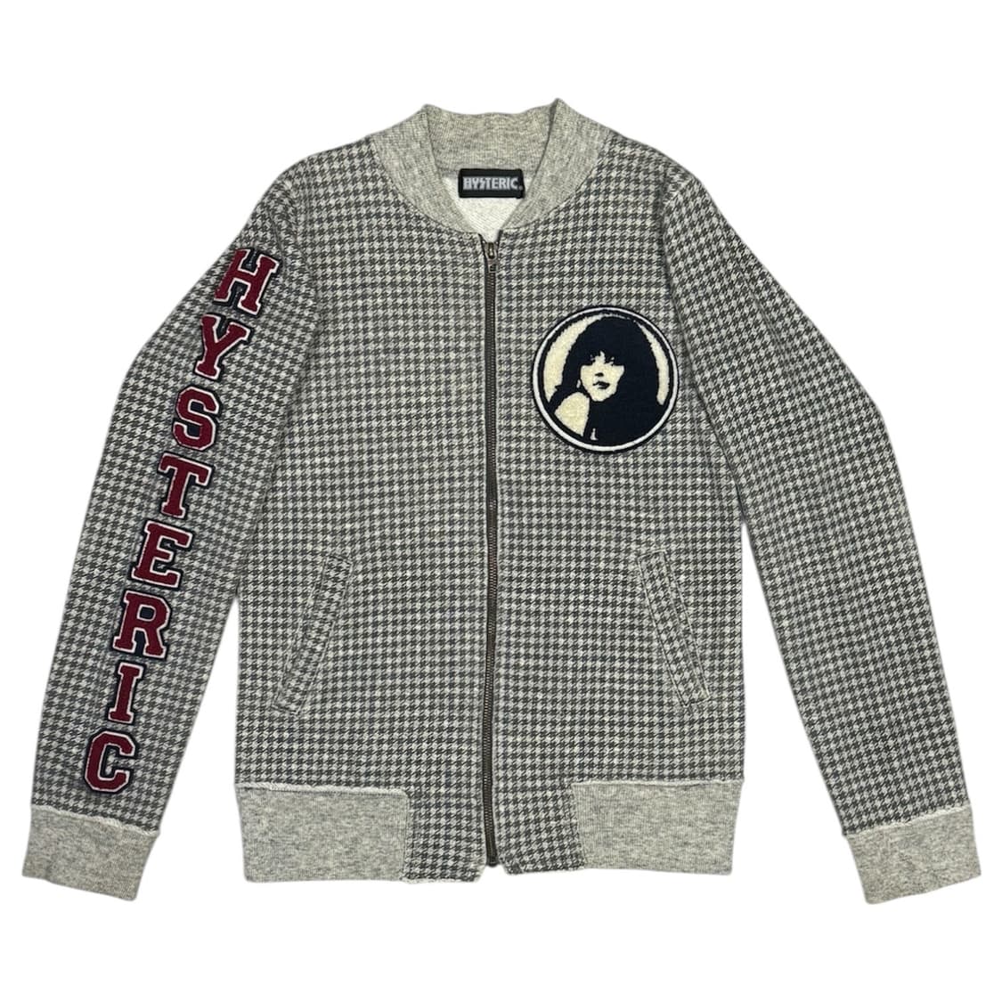 히스테릭 글래머 아카이브 울 캐시미어 혼방 히스걸 패치 봄버 자켓 상품이미지1