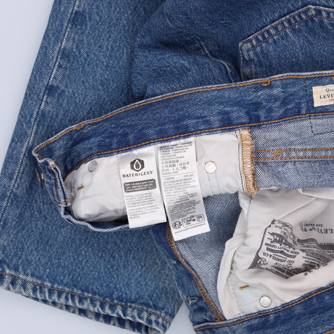 W26L28 리바이스 여성 501 데님 0225H1 상품이미지5