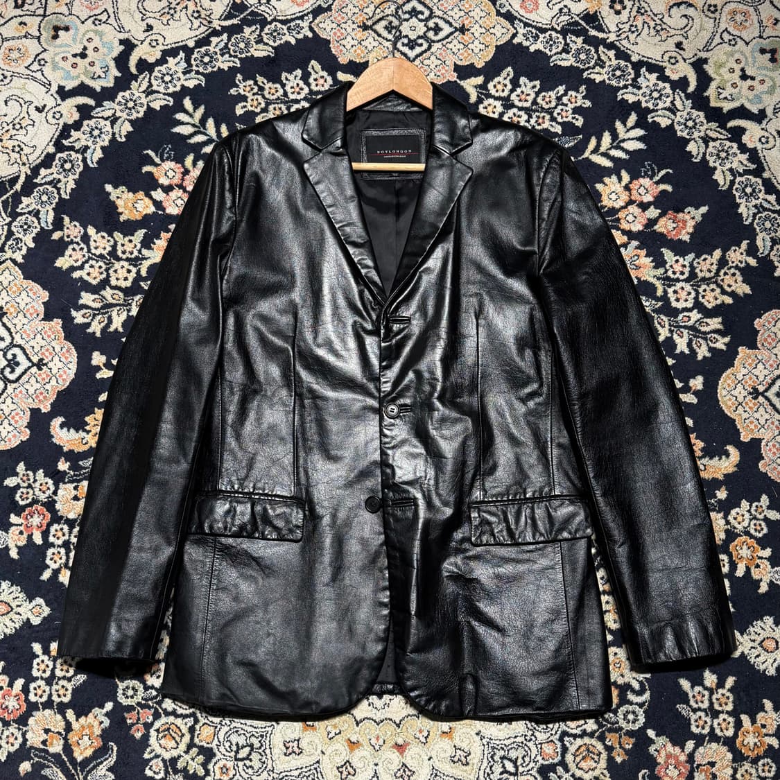 보이런던 00s 카우레더 카 코트 100 소가죽 상품이미지1