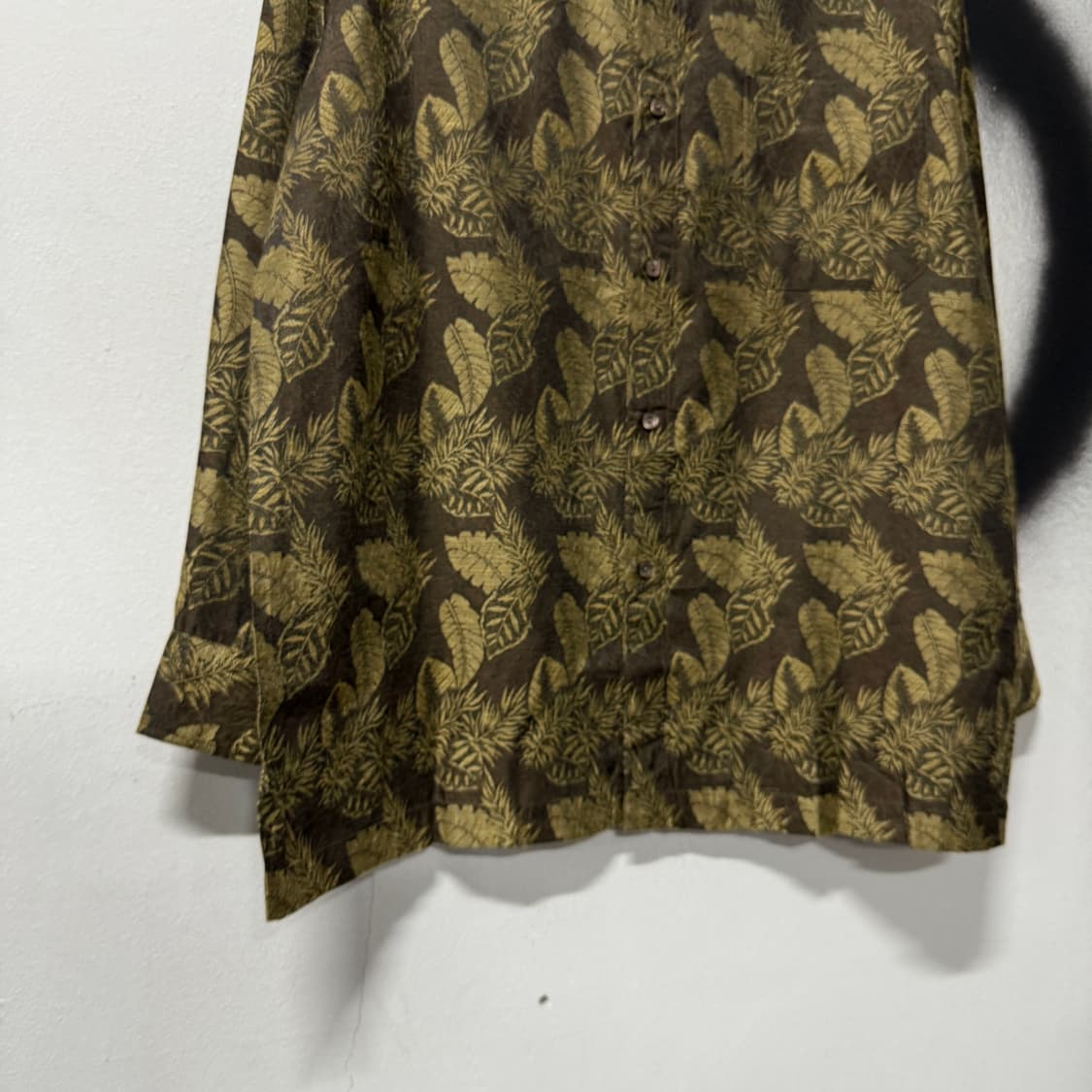 VTG 빈티지 금장 자수 리프 패턴 긴팔 셔츠 상품이미지4