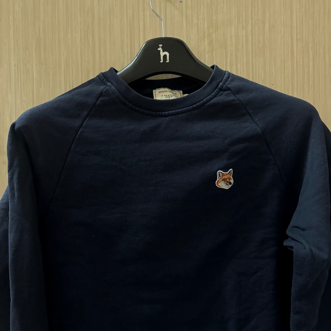 [급처/S사이즈/네이비]메종 키츠네 폭스 헤드 패치 레귤러 맨투맨  상품이미지2