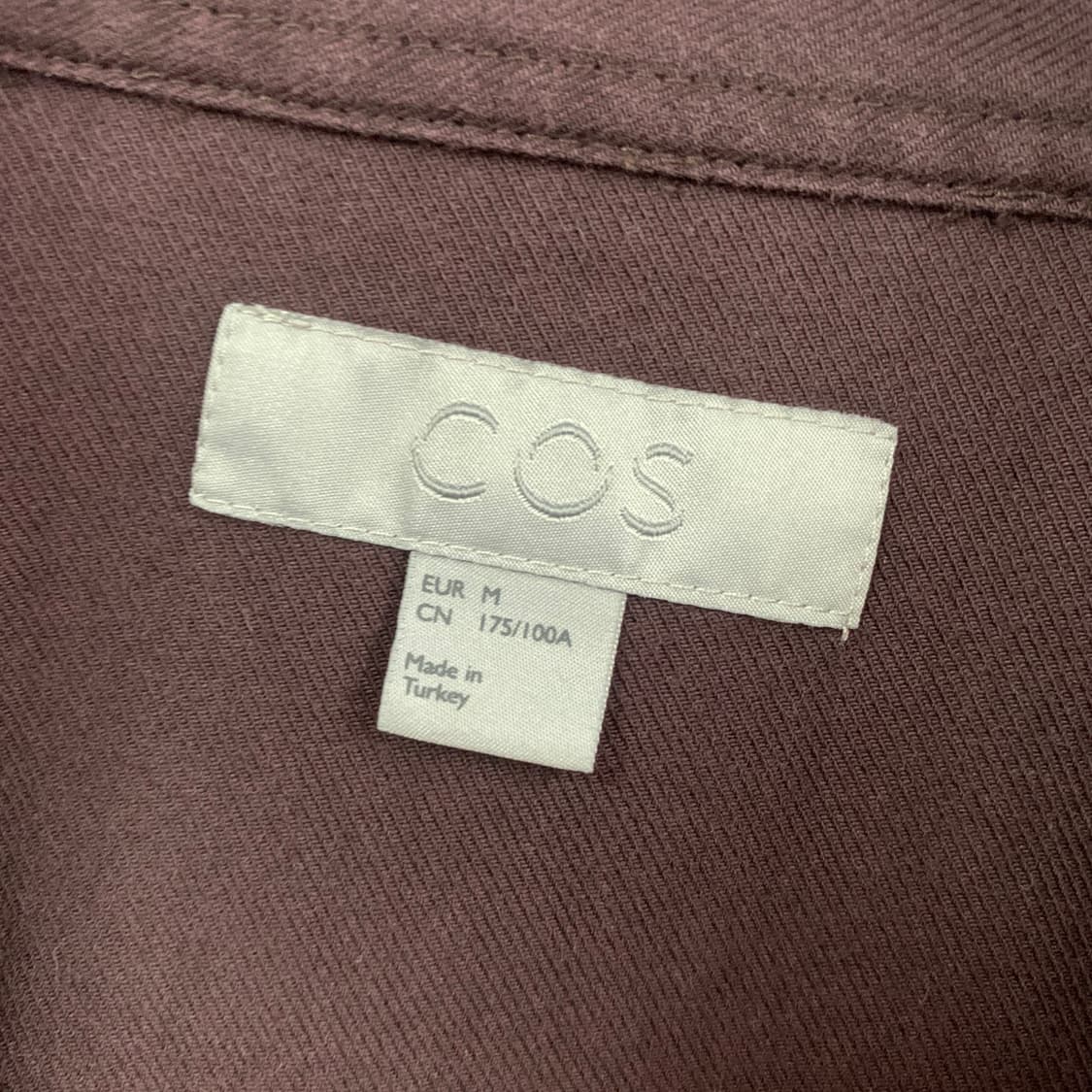 M COS 코스 버건디 포켓 셔츠 상품이미지3