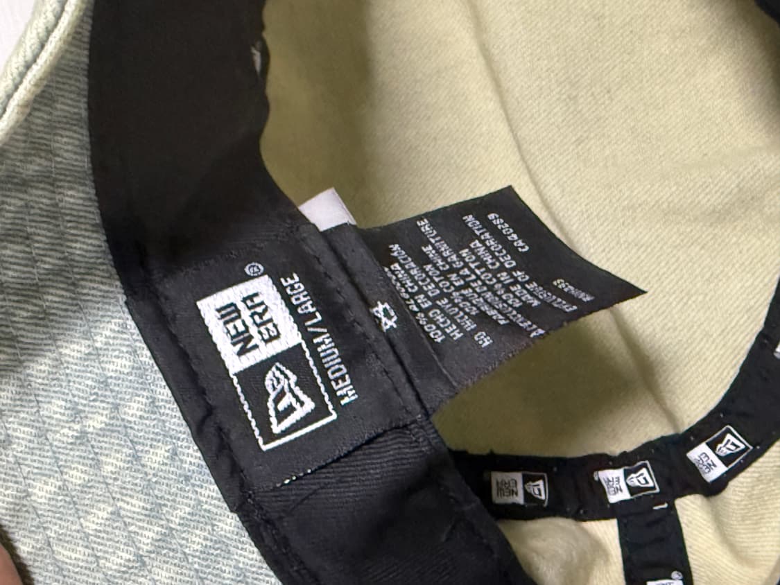 더오픈프로덕트 X 뉴에라 워시드 데님 버킷 햇 블루 상품이미지4