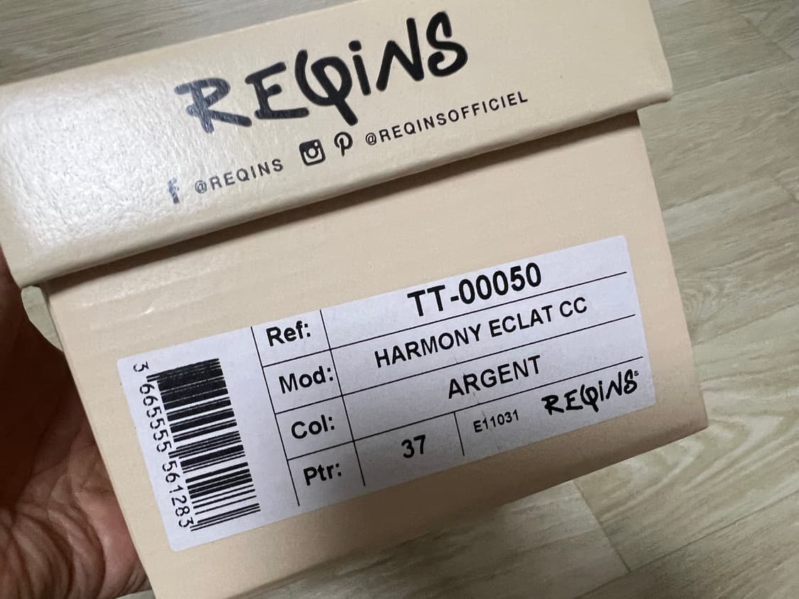 흐꺙 플랫슈즈 실버 37사이즈 상품이미지4