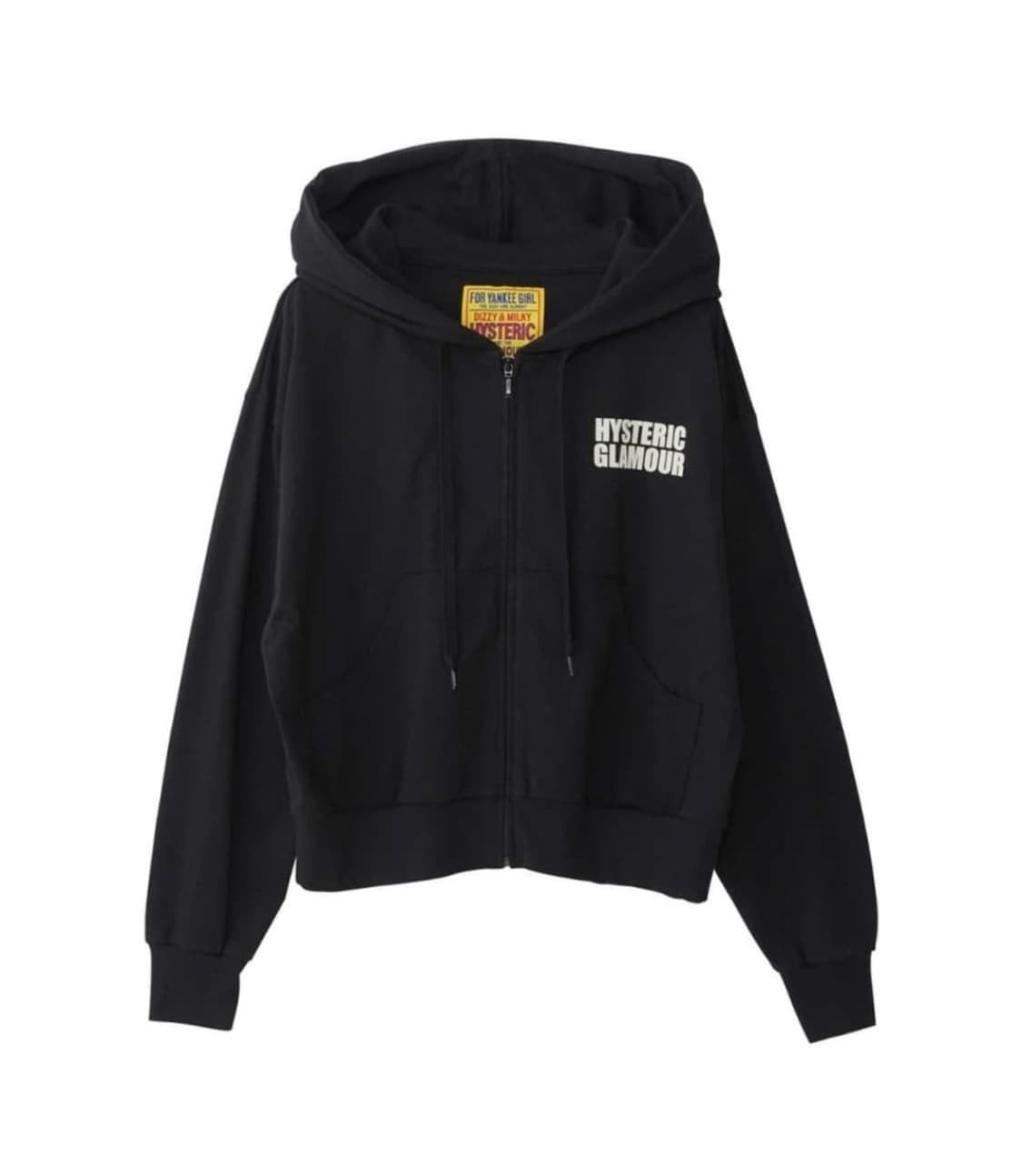 히스테릭글래머 born to lose 블랙 후드집업 상품이미지2