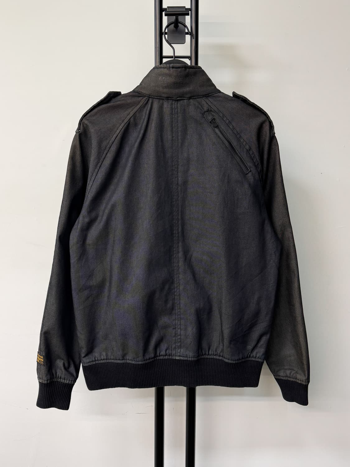 지스타로우 데님 집업 봄버 자켓 상품이미지3