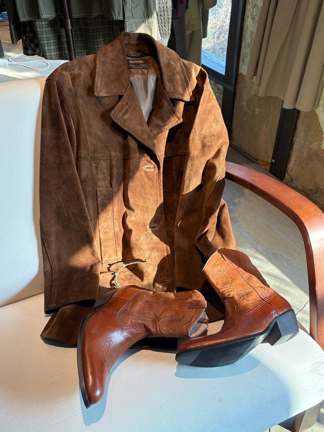 COACH 리얼 스웨이드 자켓 made in usa 상품이미지1