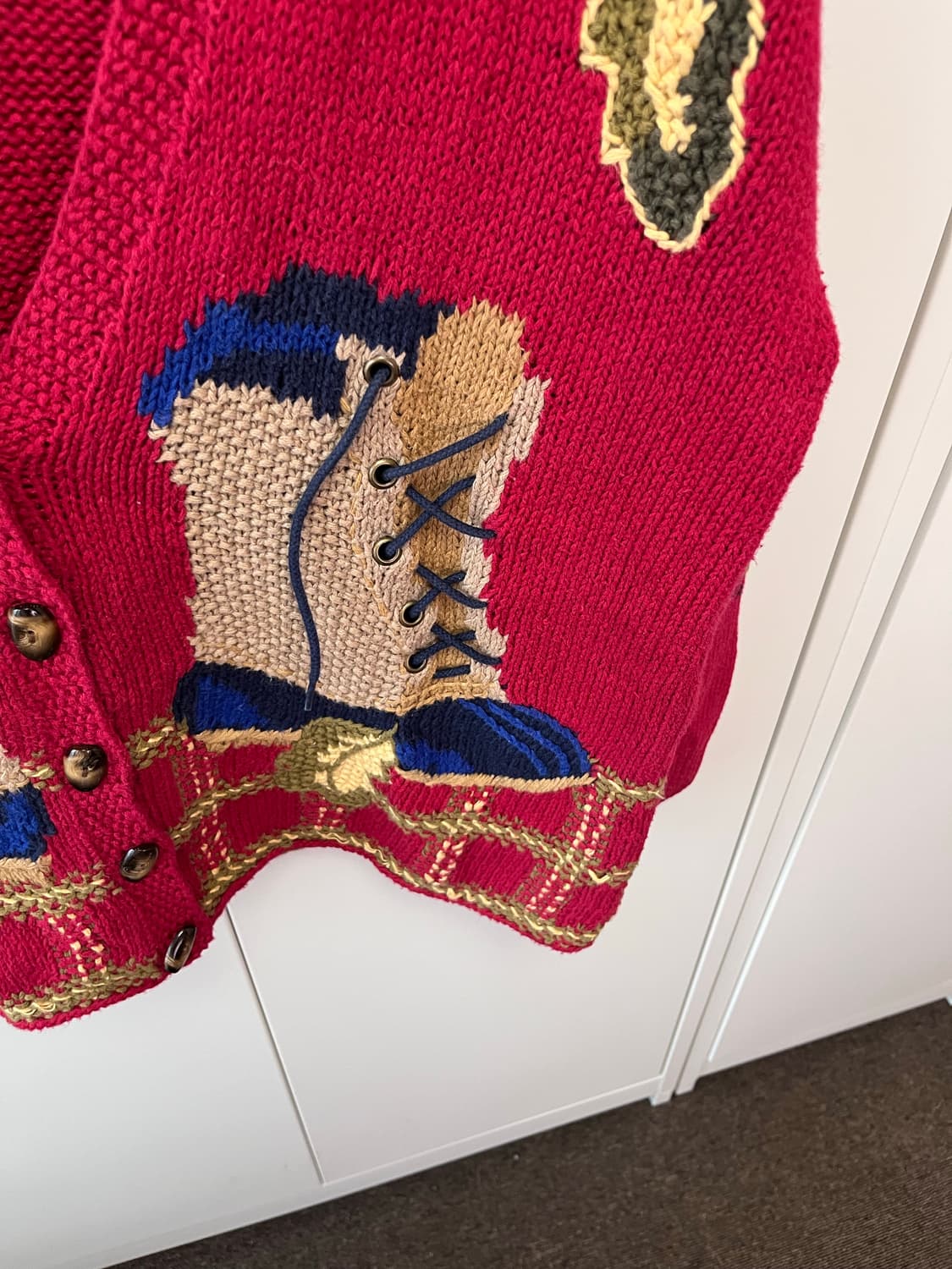 (Rare) Robert scottlid 핸드메이드 자수 니트 가디건 상품이미지9