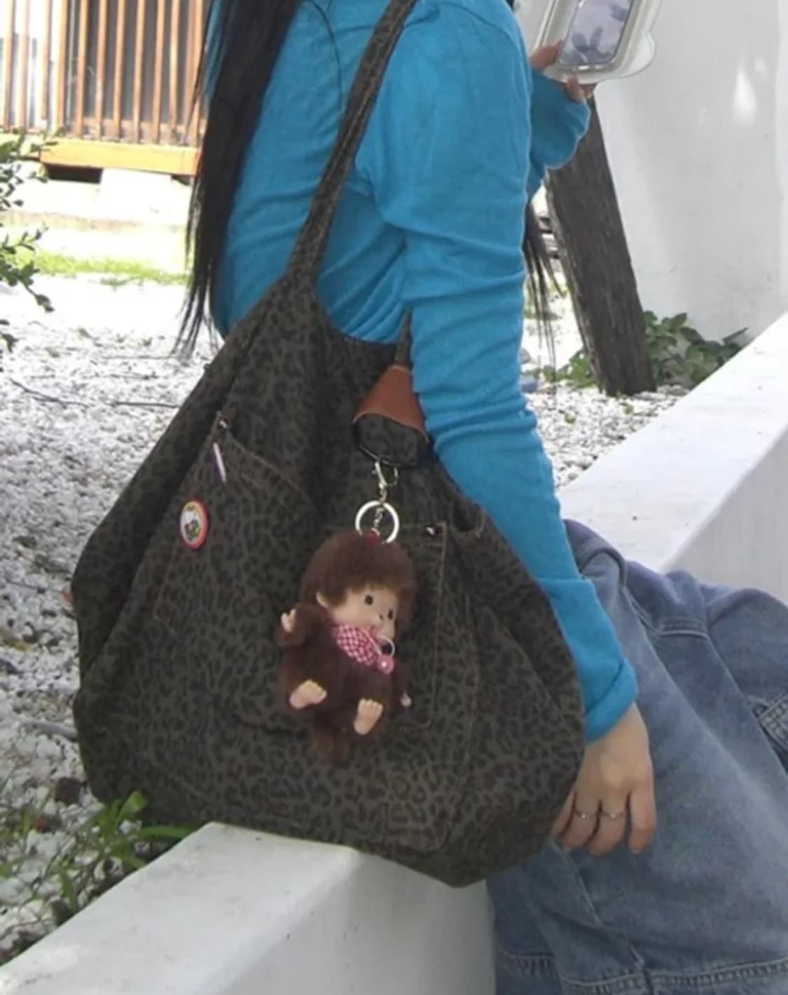 easeas 이즈이즈 레오파드 숄더백 상품이미지1