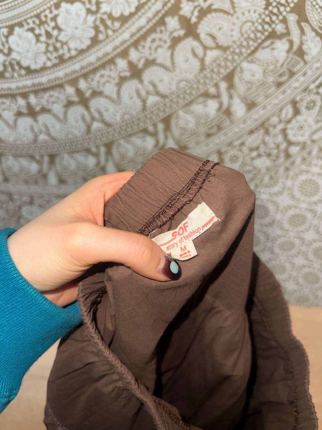 빈티지 여성 밴딩 레이스 미디스커트  상품이미지6