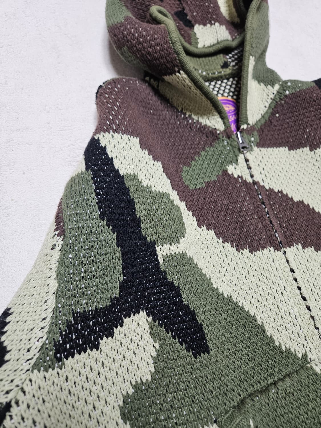 [XL] 코르테이즈 카모 니트 후드집업 상품이미지4