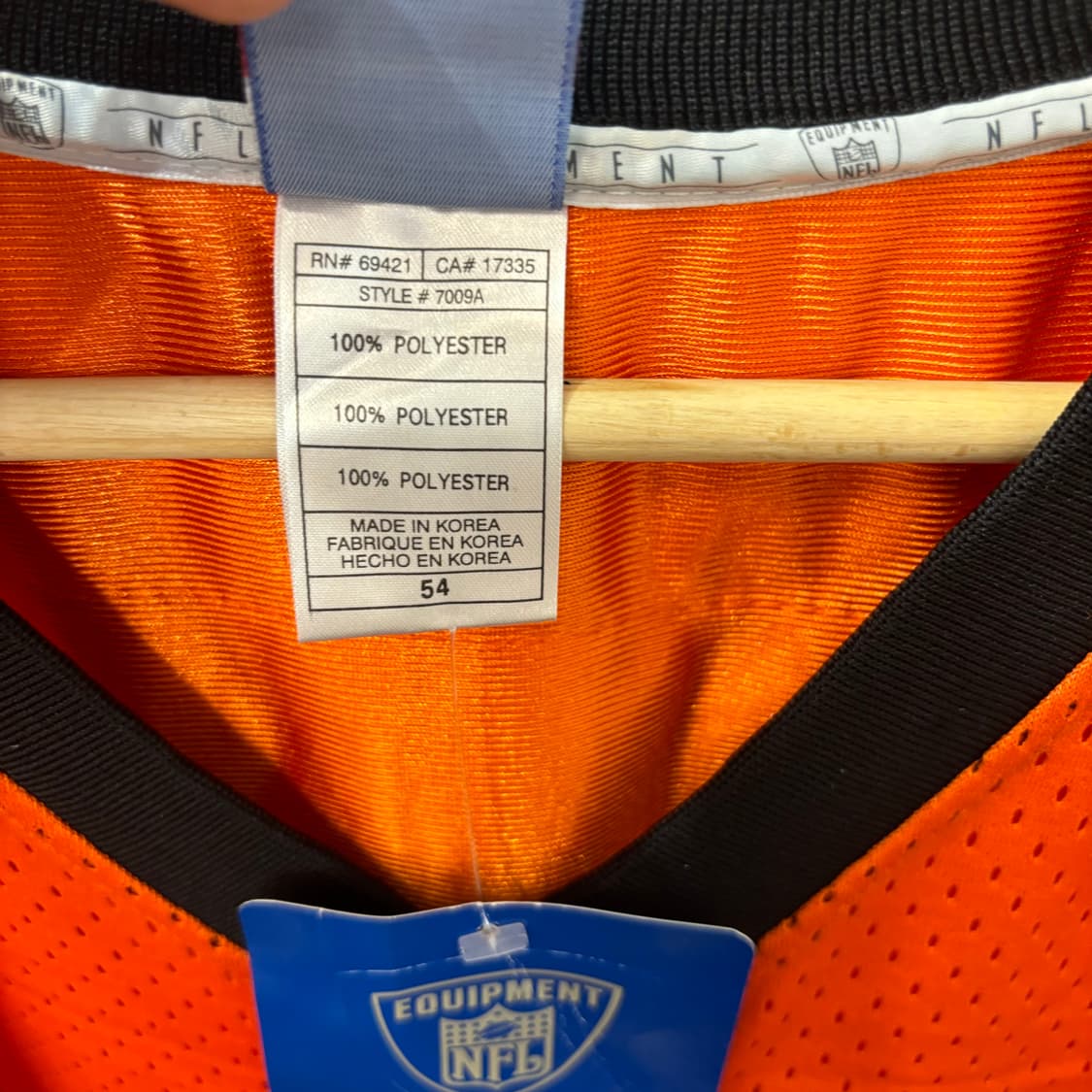 NFL X 리복 신시내티 뱅골스 유니폼 져지 2XL 상품이미지9