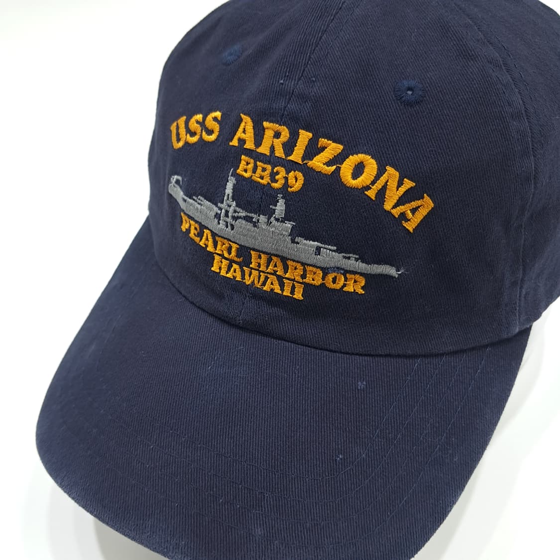 빈티지 USS Arizona 자수 네이비 볼캡 P1788 상품이미지1
