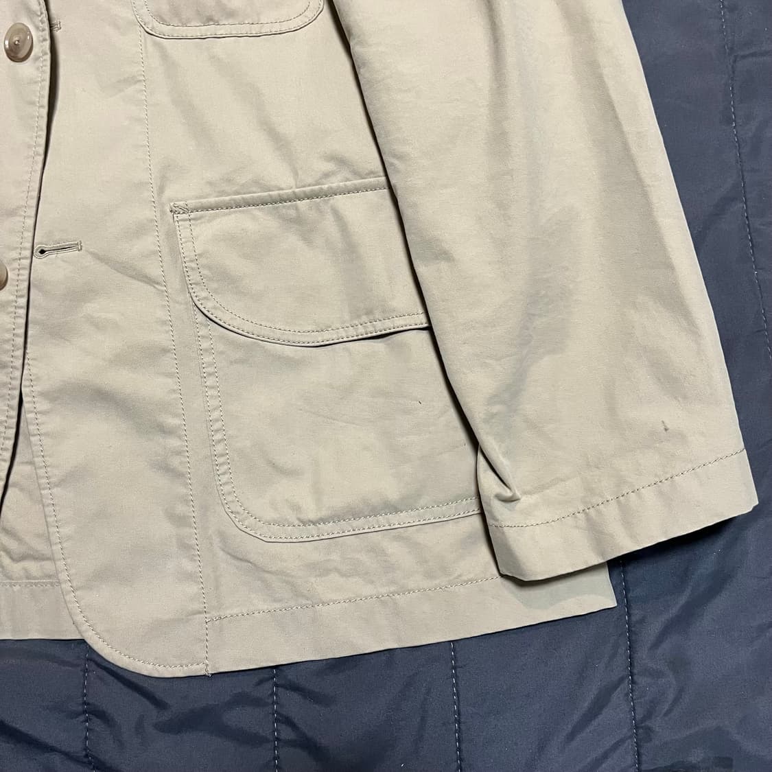 Espionage 코튼 스포츠 자켓 베이지 상품이미지3