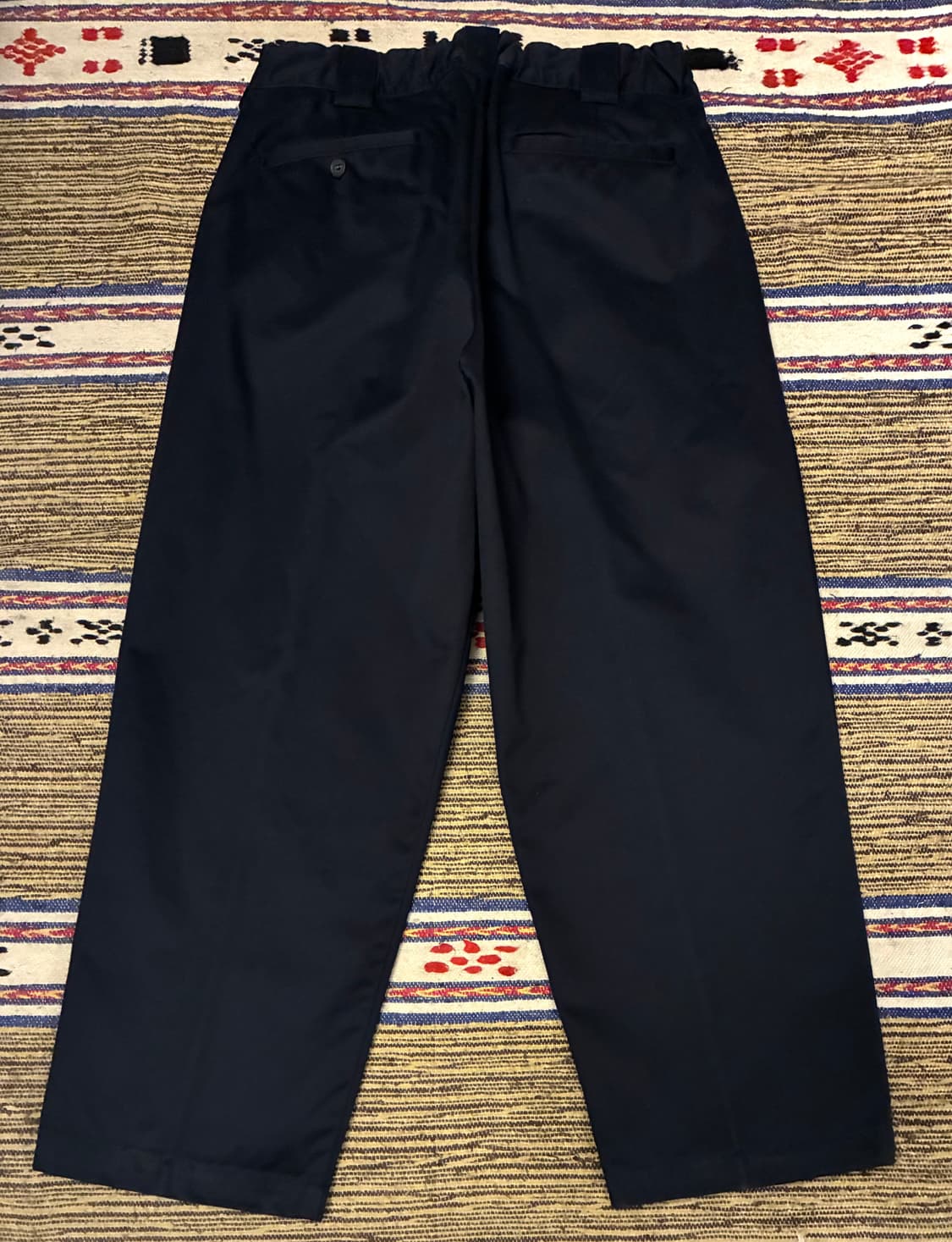 (2/30~34)어나더오피스 코튼 투턱 스트링 치노팬츠 다크네이비 상품이미지6