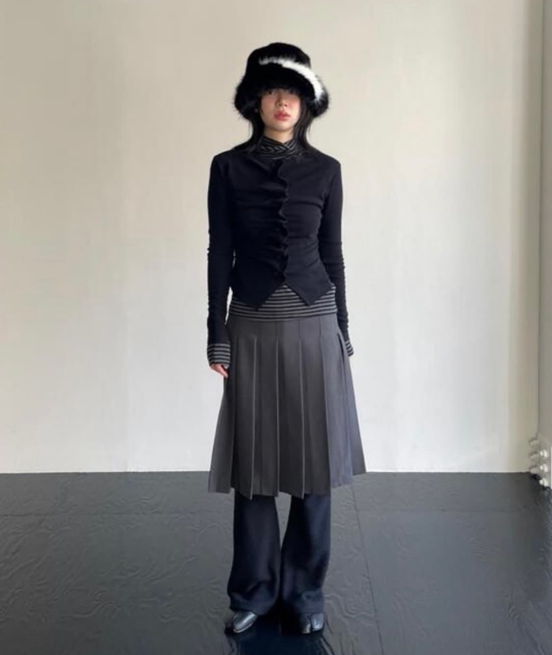 어나더랭귀지 레이어드스커트 상품이미지2