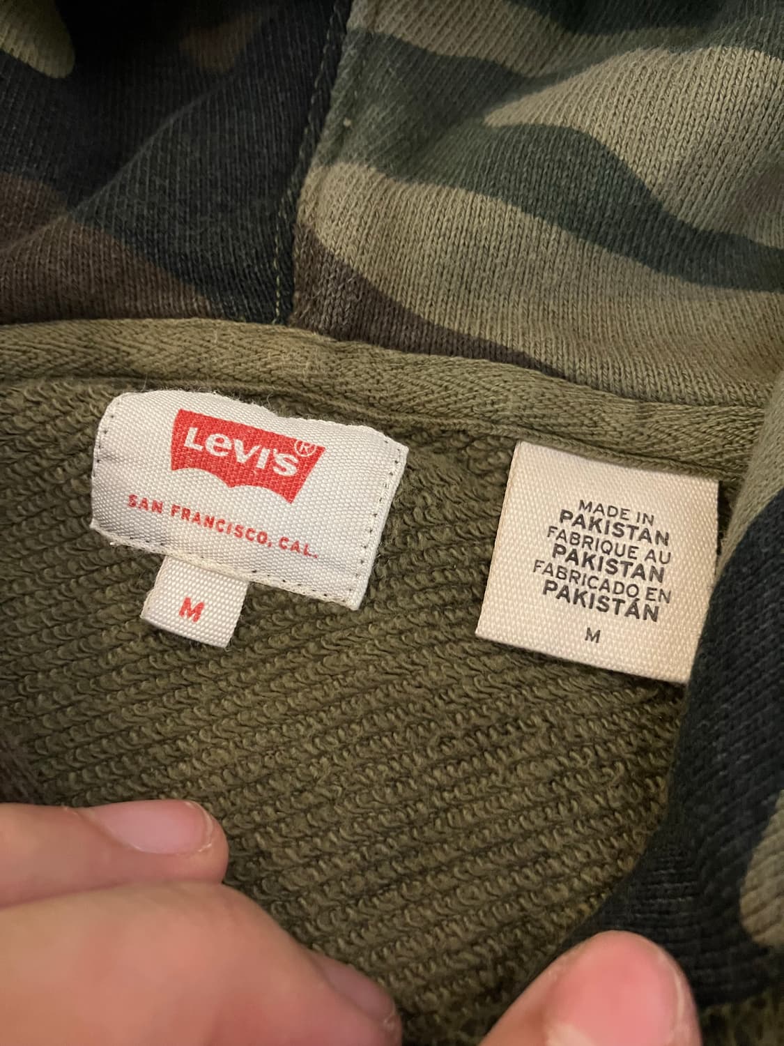 희귀) 리바이스 빅로고 카모 후드티 상품이미지4