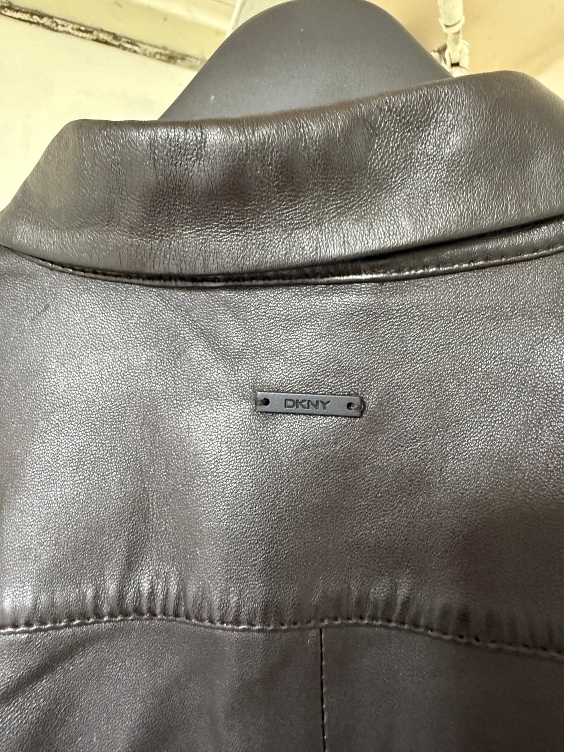 DKNY 램스킨 레더 셔츠 상품이미지3