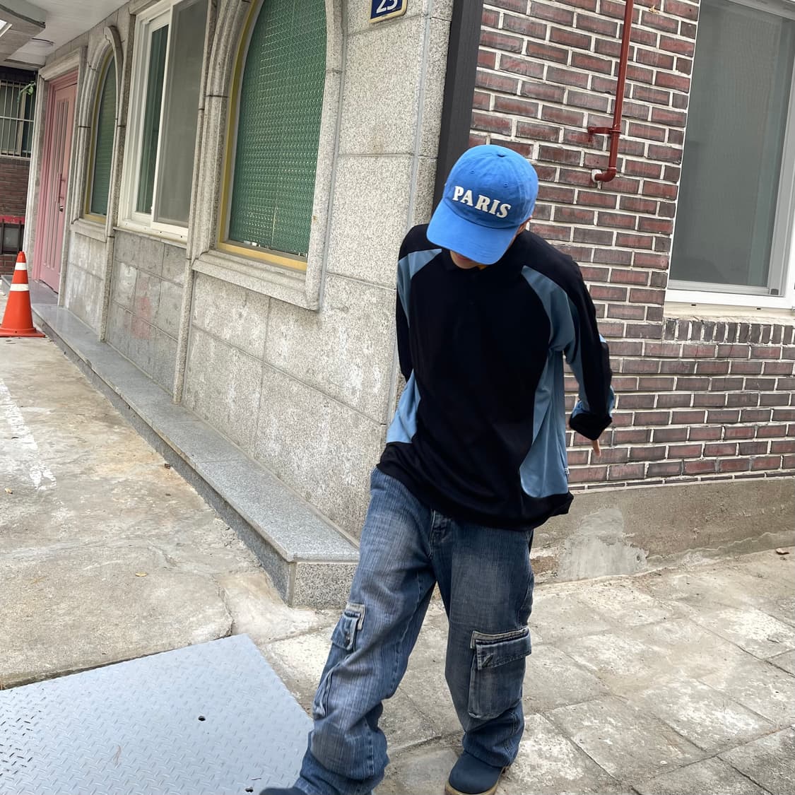 빈티지 파리 아플리케 캡 상품이미지1