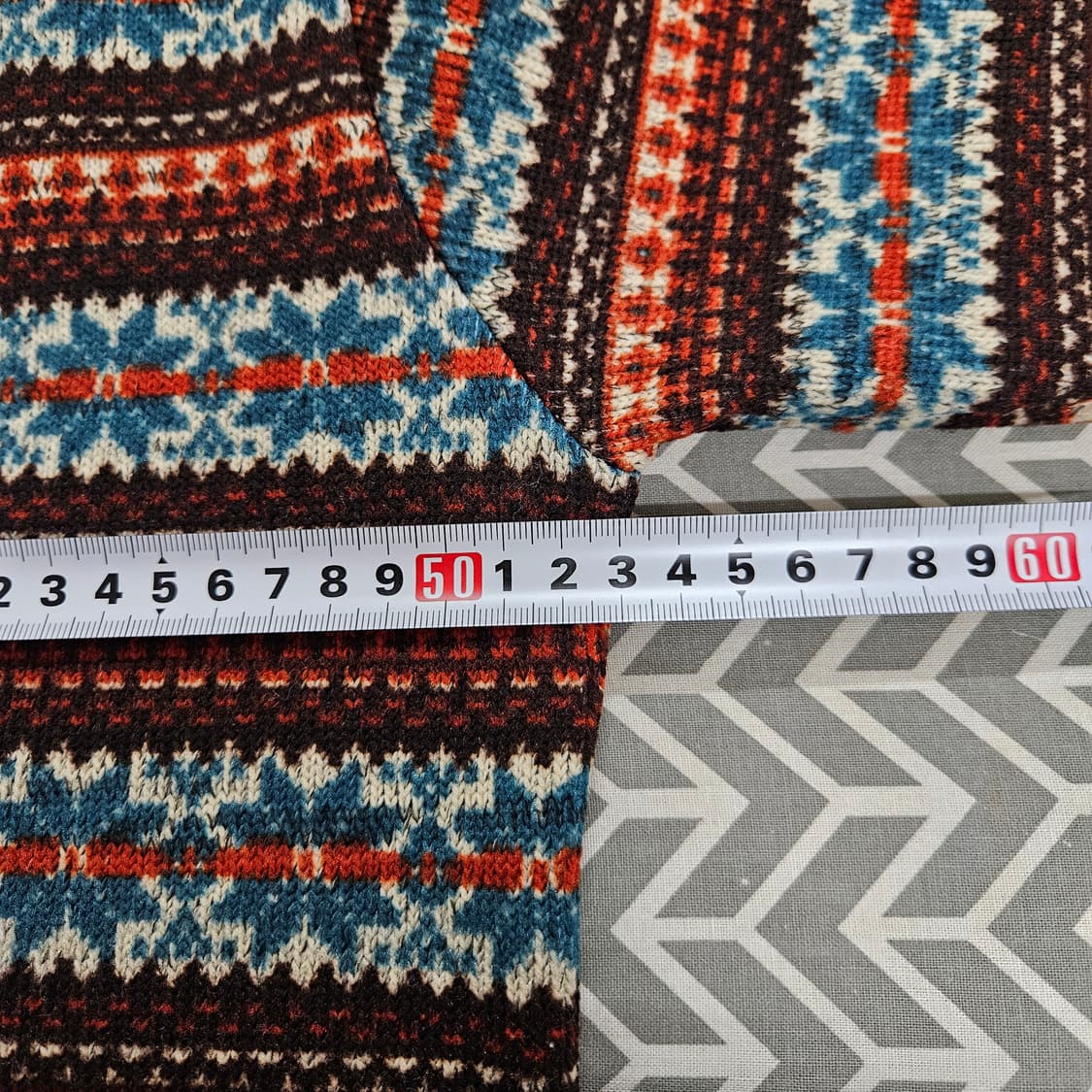 빈티지 노르딕 페어아일 니트 100 상품이미지5