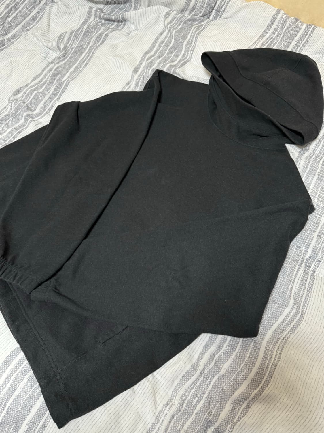 (L) 유니클로 U 브러시드 저지 풀 파카 다크그레이 상품이미지3