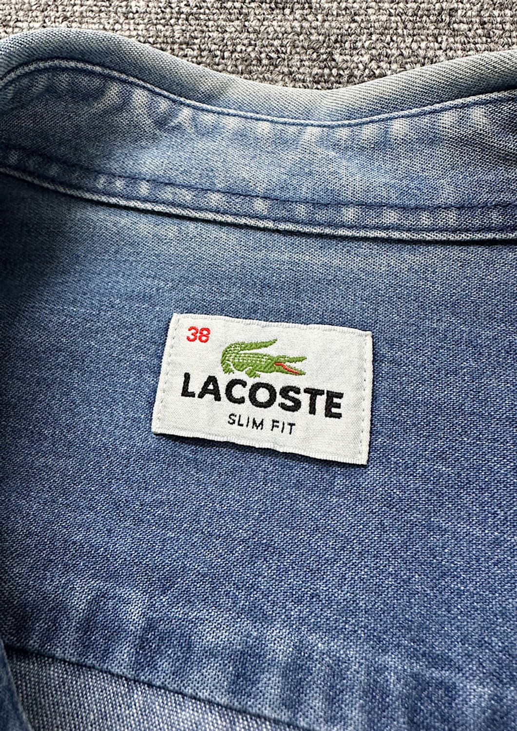라코스테 데님 셔츠 M  상품이미지3