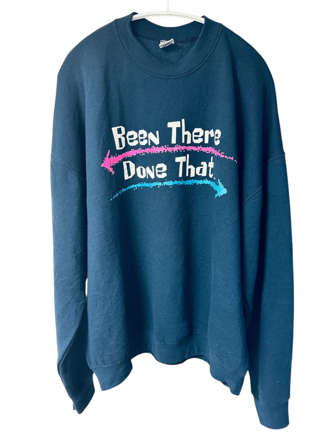 빈티지 90s 프룻오브더룸 BTDT 맨투맨 네이비 XXL 상품이미지1