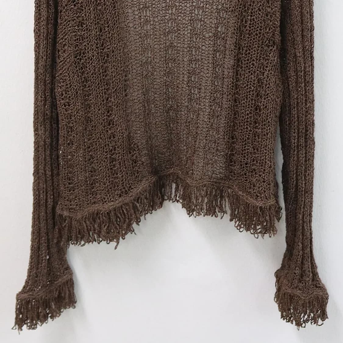 CREE 빈티지 브라운 니트 가디건 61387 상품이미지7