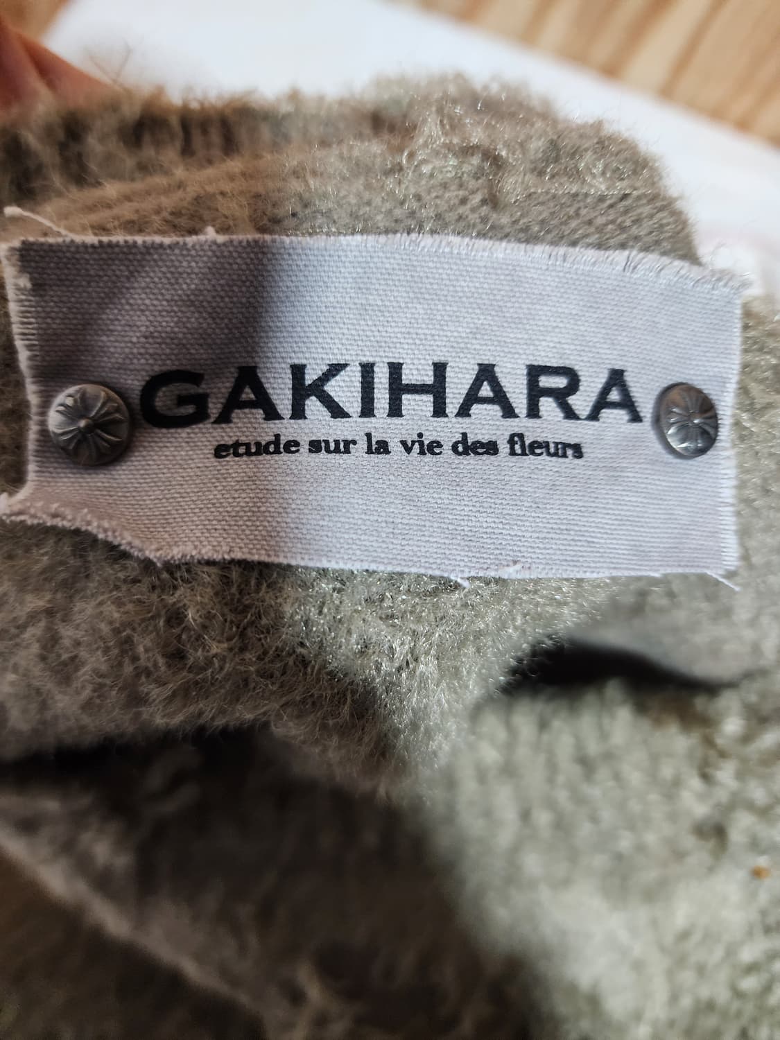 GAKIHARA 퍼 디테일 빈티지 니트 상품이미지5