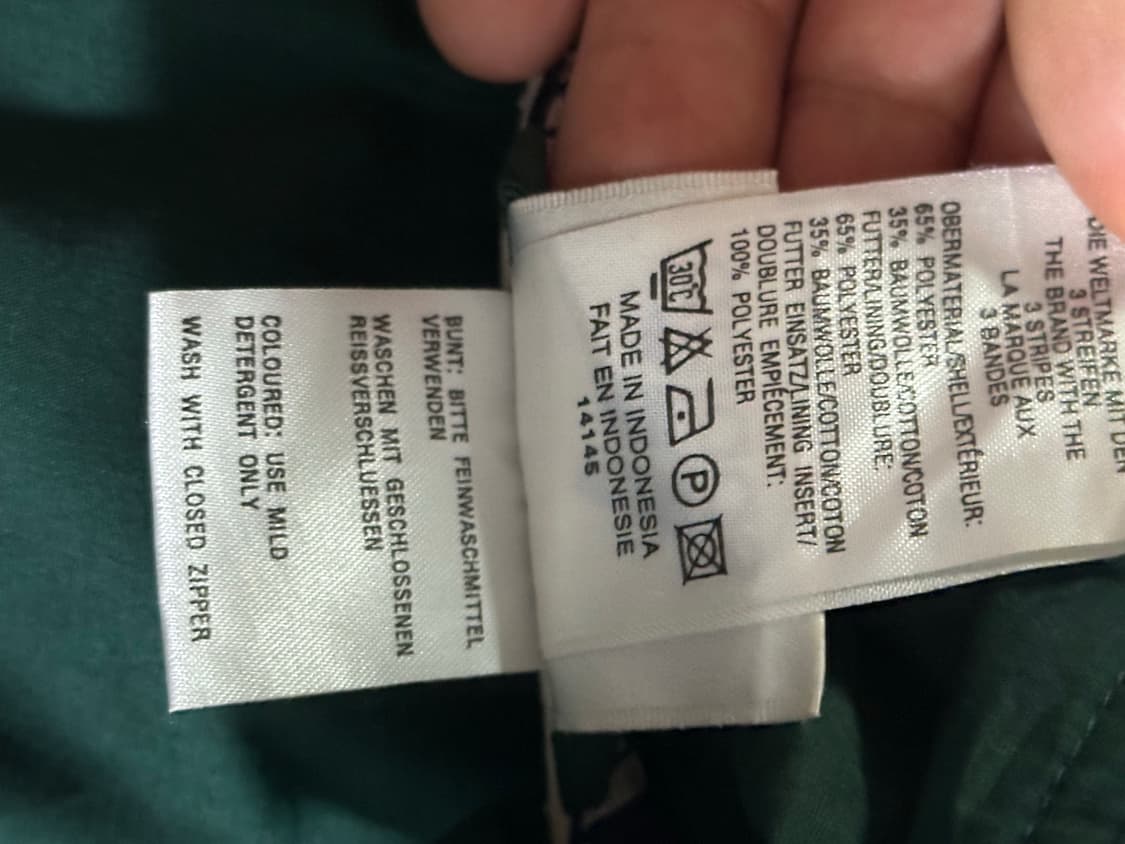 adidas 오버사이즈 딥 그린 윈드브레이커 상품이미지8